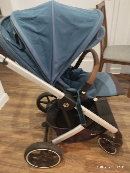 Wózek spacerowy Cyber Balios S lux River Blue + parasolka
