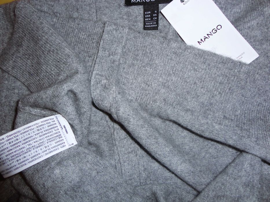 Casaco 100% caxemira Cinzento mesclado Mango