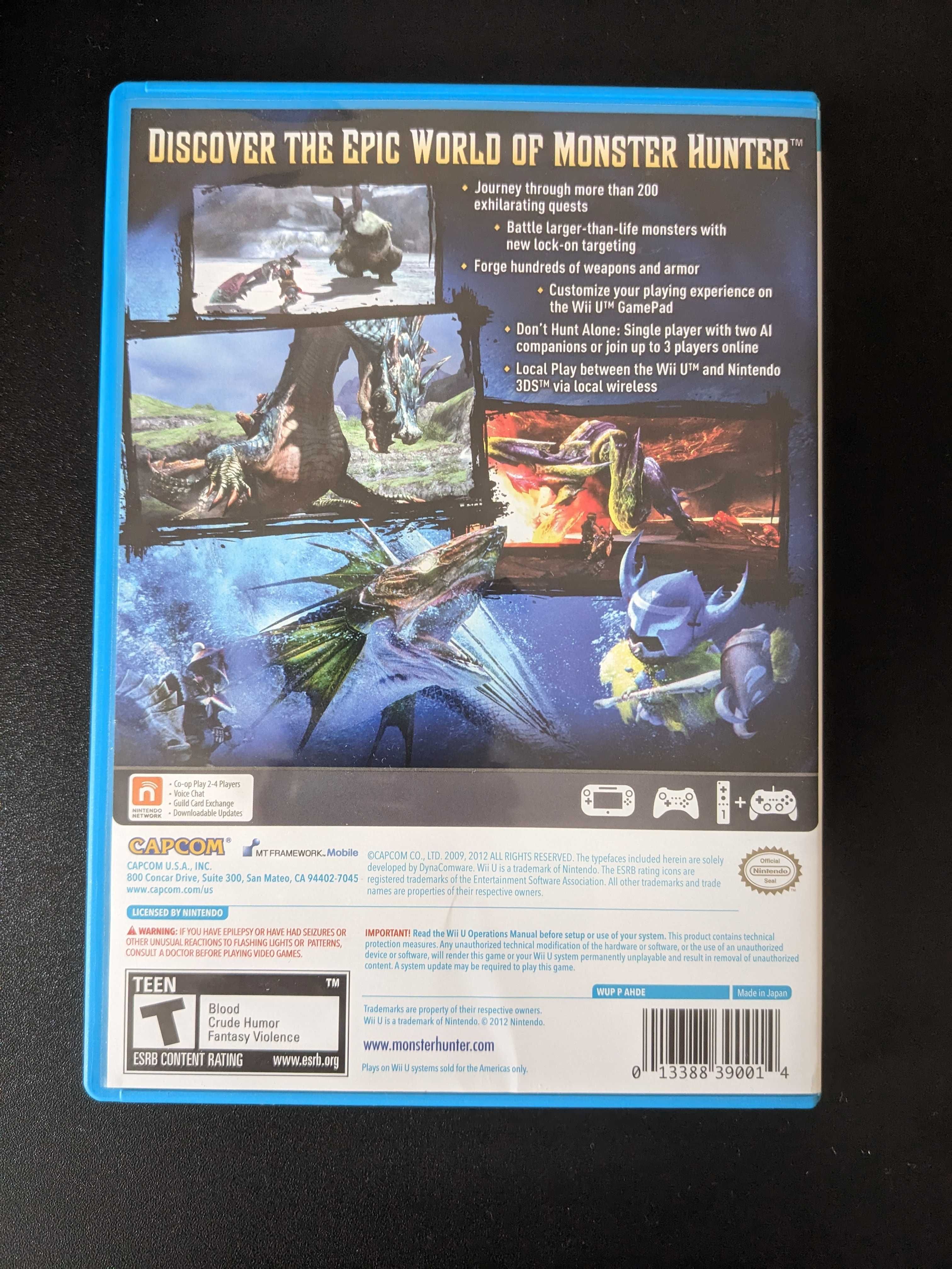 Monster Hunter 3 Ultimate (Wii U), NTSC-U (America), Like new