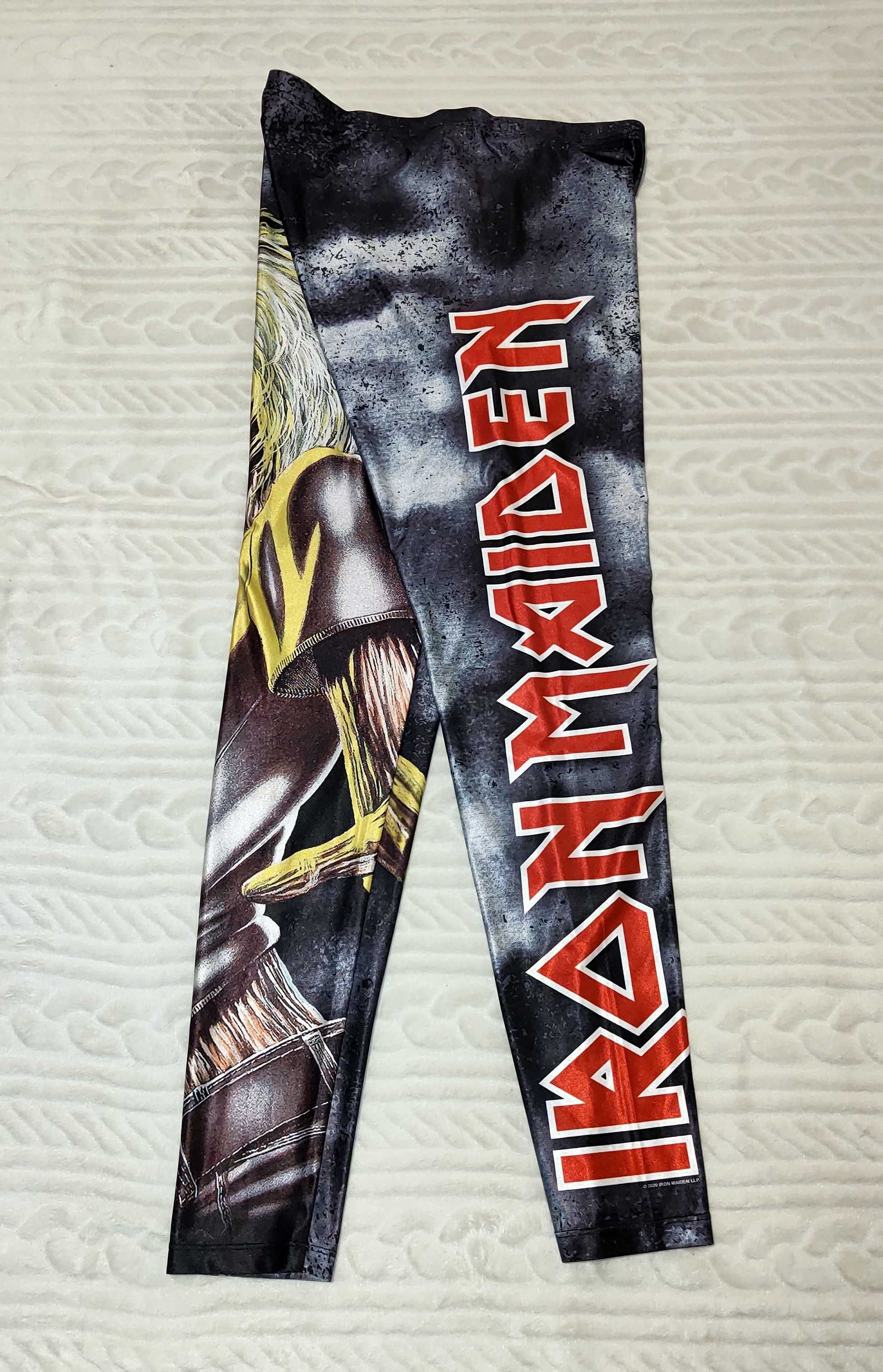 IRON MAIDEN spodnie legginsy 100% oryginał jak NOWE roz. 5XL