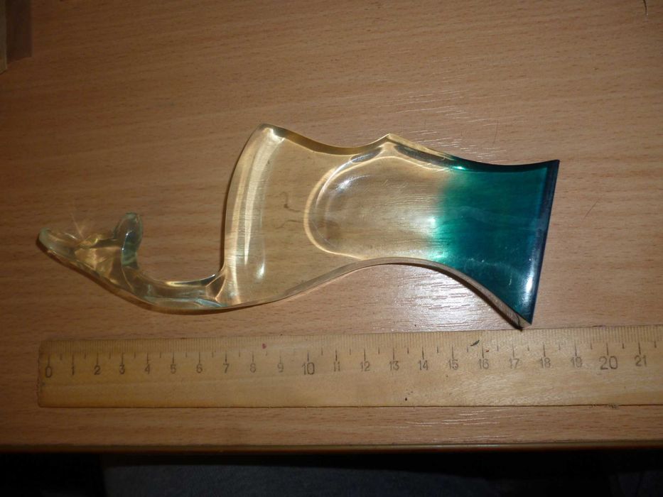 Настольный сувенир СССР олень косуля статуэтка оргстекло