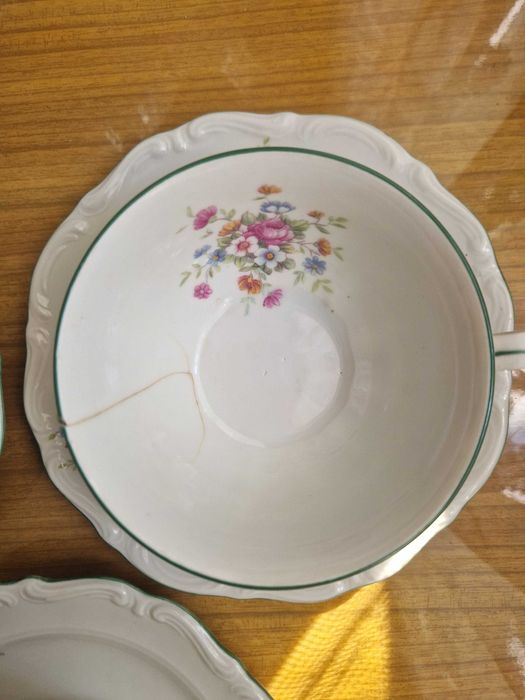 Porcelana Tielsch Wałbrzych - 6-osobowy zestaw kawowy