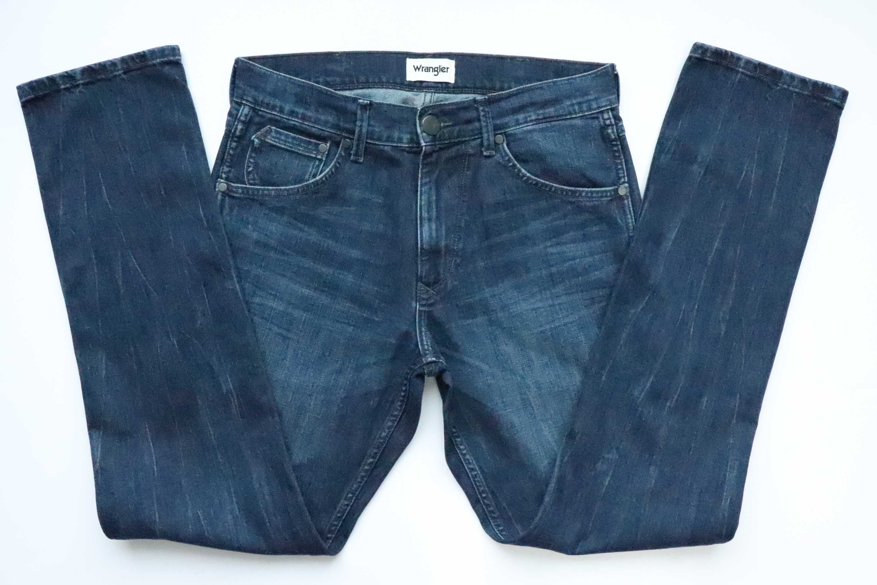 WRANGLER GREENSBORO W30 L32 męskie spodnie jeansy regular jak nowe