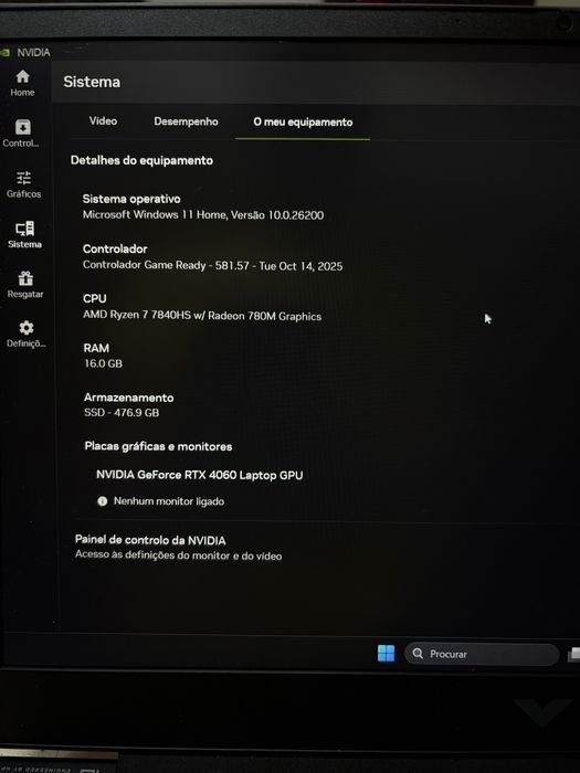 Portátil Gaming HP Victus 16 – RYZEN 7 / RTX 4060