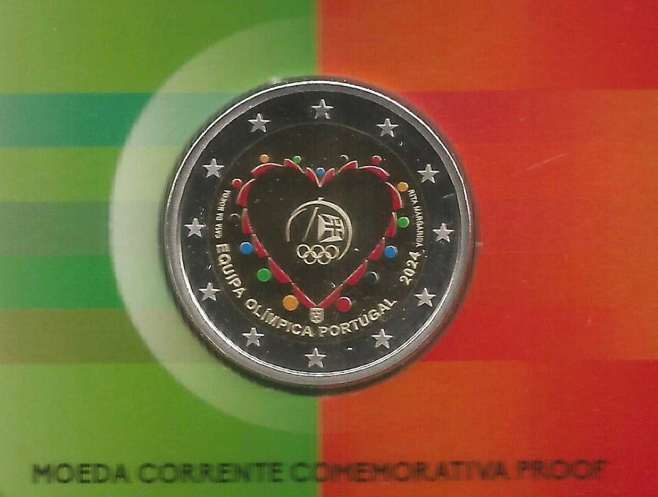 Espadim - Proof - 2 euro de 2024 - Jogos Olimpicos de Paris