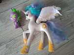 Little pony, Celestia, konik, portfele, smok spike