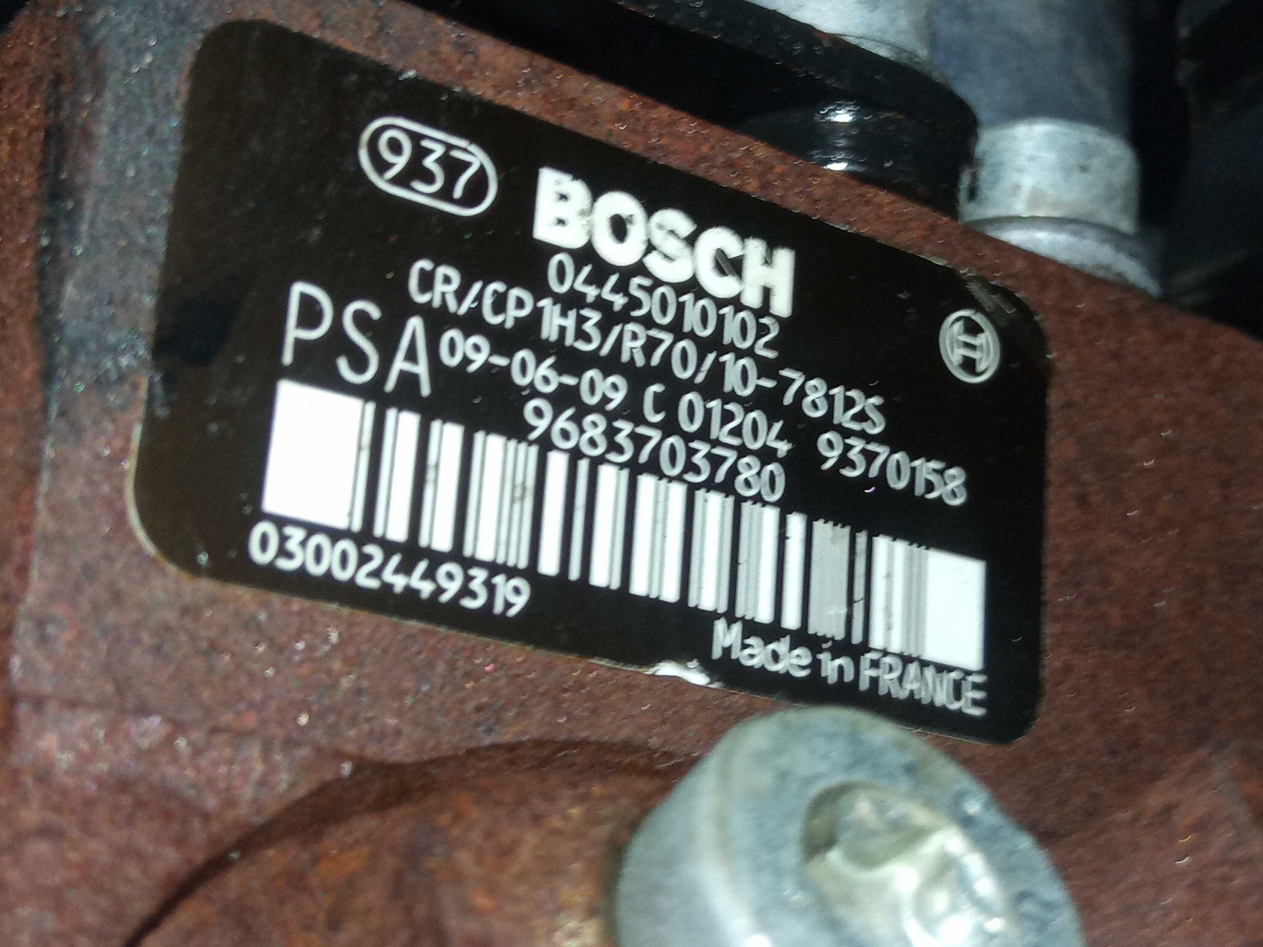 Pompa wtryskowa Peugeot Citroen C4 1.6 HDI 0445/010/102 Siedlce