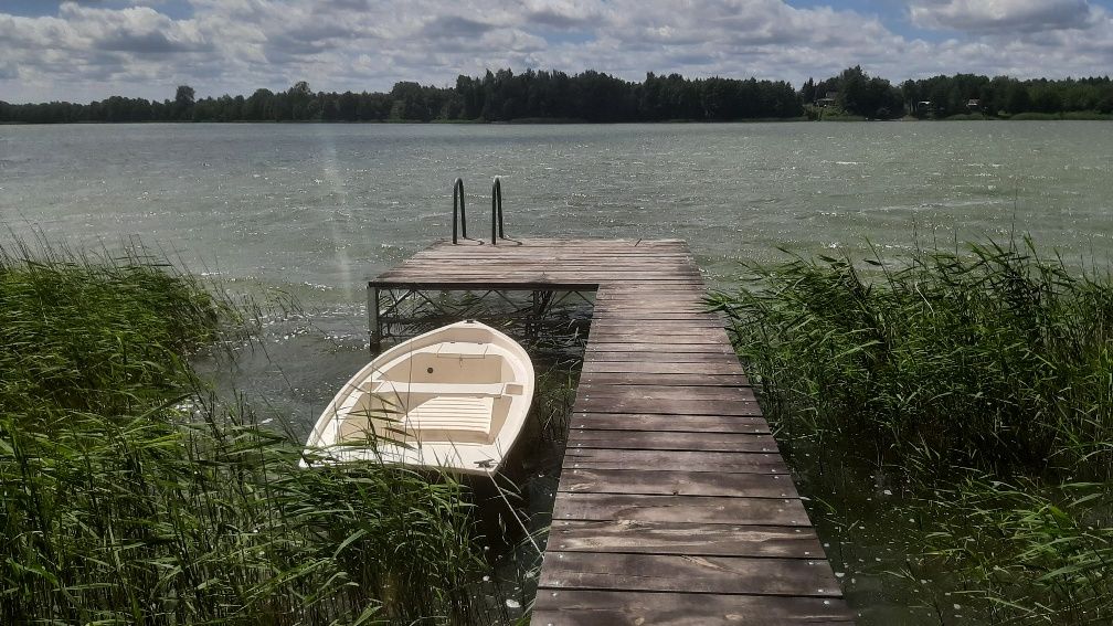 Zwolnił się termin 19-26 lipiec, pierwsza linia,pomost,łódka