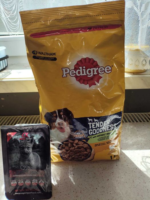 Karma Pedigre +Alpha Spirit PUPPY miękka półwilgotna 200g.