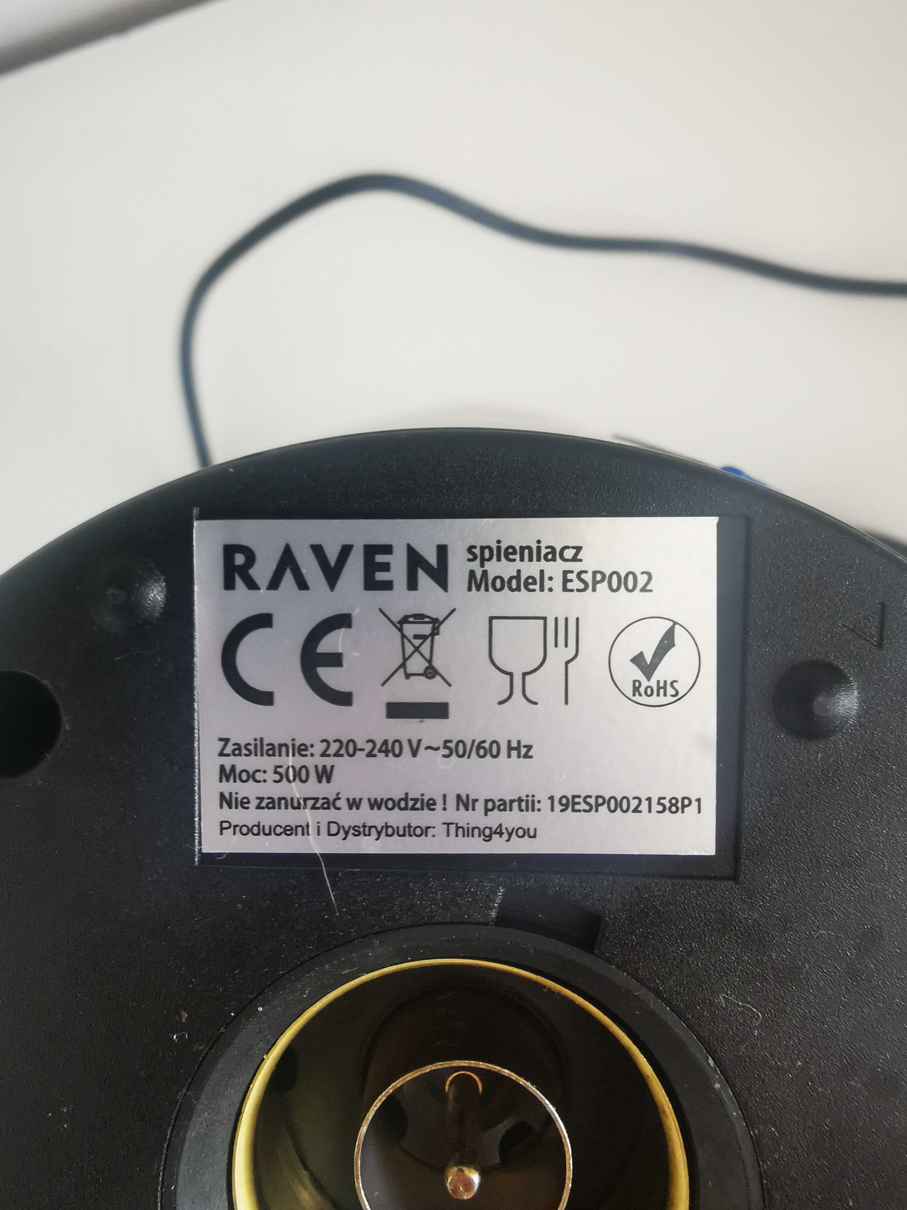 Spieniacz do mleka RAVEN ESP002 (używany ale stan bdb)