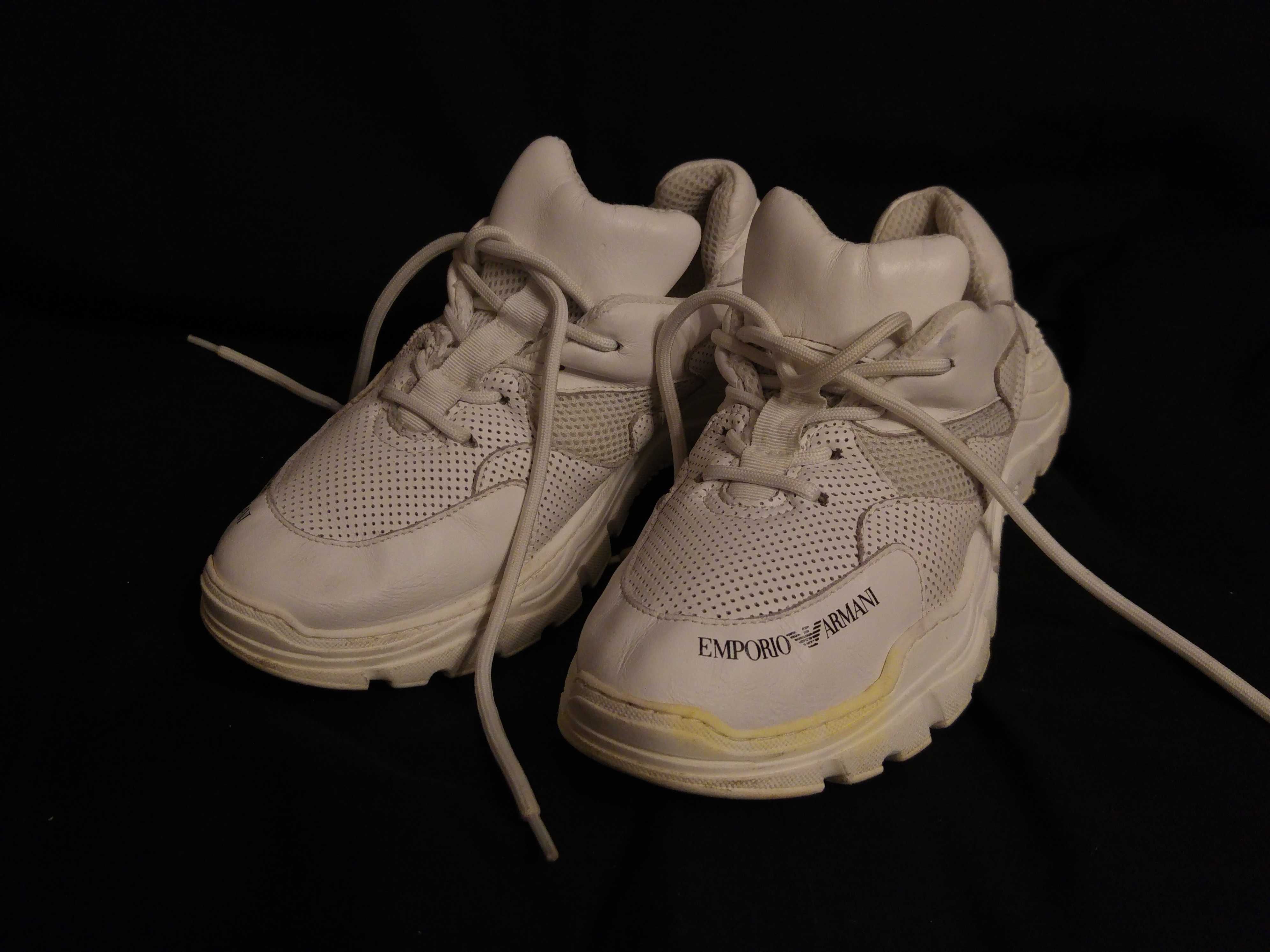 Buty sportowe damskie skórzane Emporio Armani