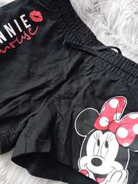 Czarne spodenki krótkie Minnie Mouse firma fb sister
