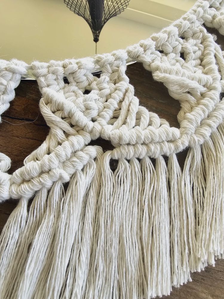 Makrama handmade lustro boho