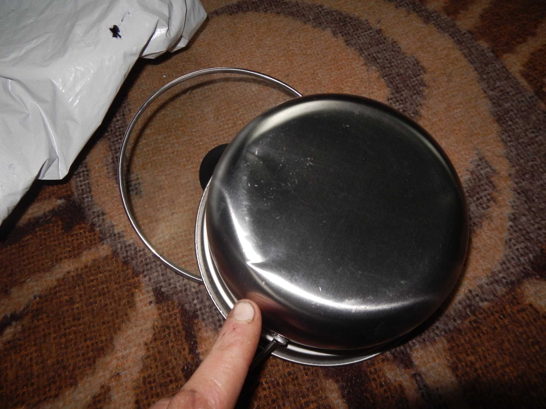 Wyprzedaż->Rondel na mleko z pokrywką 16cm Vaileal  OPIS!