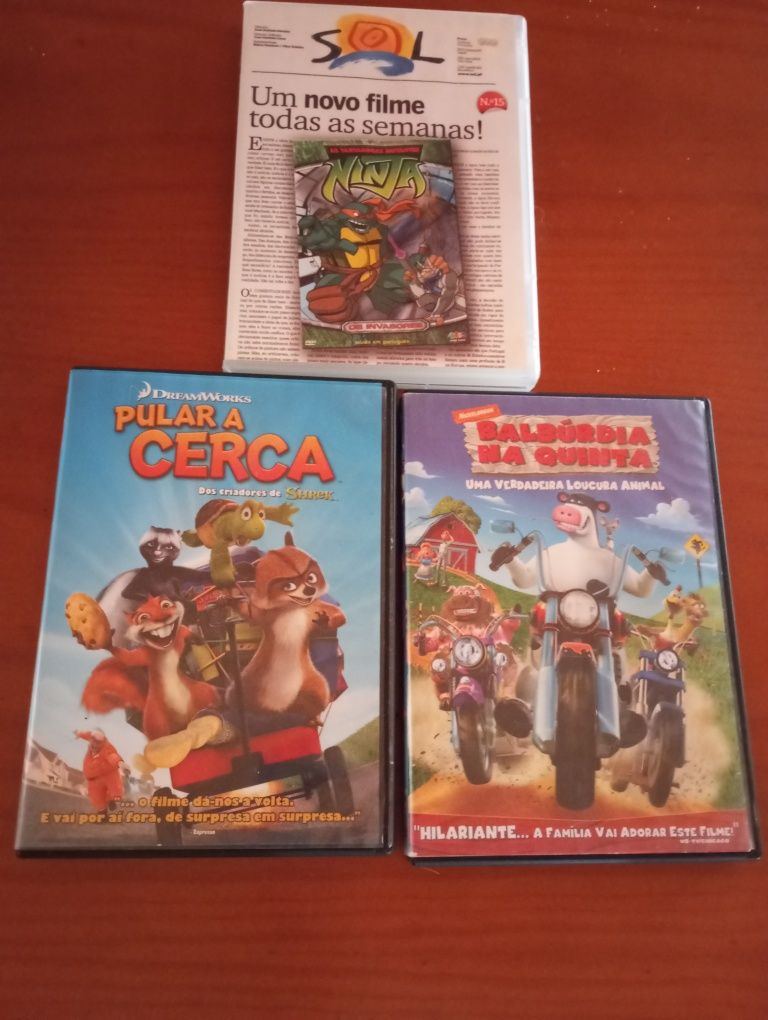 DVD filmes de animação