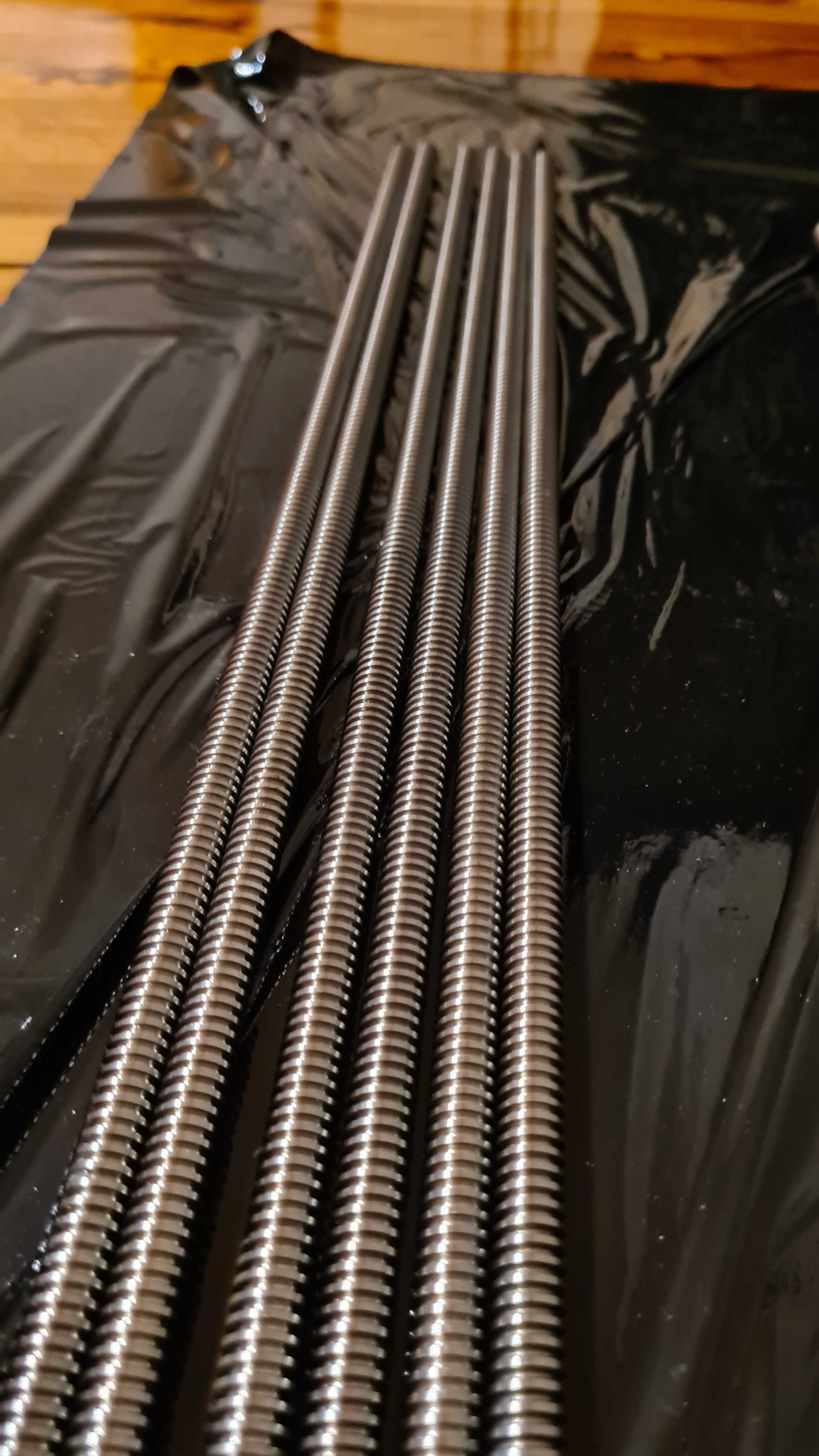 Śruba trapezowa fi 8, 500mm, skok 2mm (CNC, druk 3d)