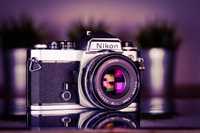Aparat analogowy Nikon FE + Nikkor 50mm 1.8