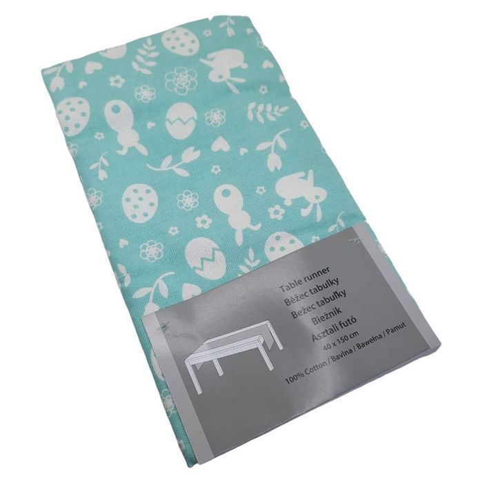 Bieżnik Obrus Ozdobny Bawełniany 40x150 Wielkanoc