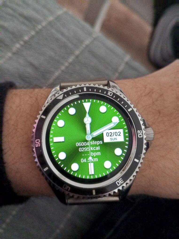 Smartwatch metalowa brazoleta   ok 7dni pracy