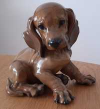 Rosenthal figurka pies jamnik duży Theodor Karner