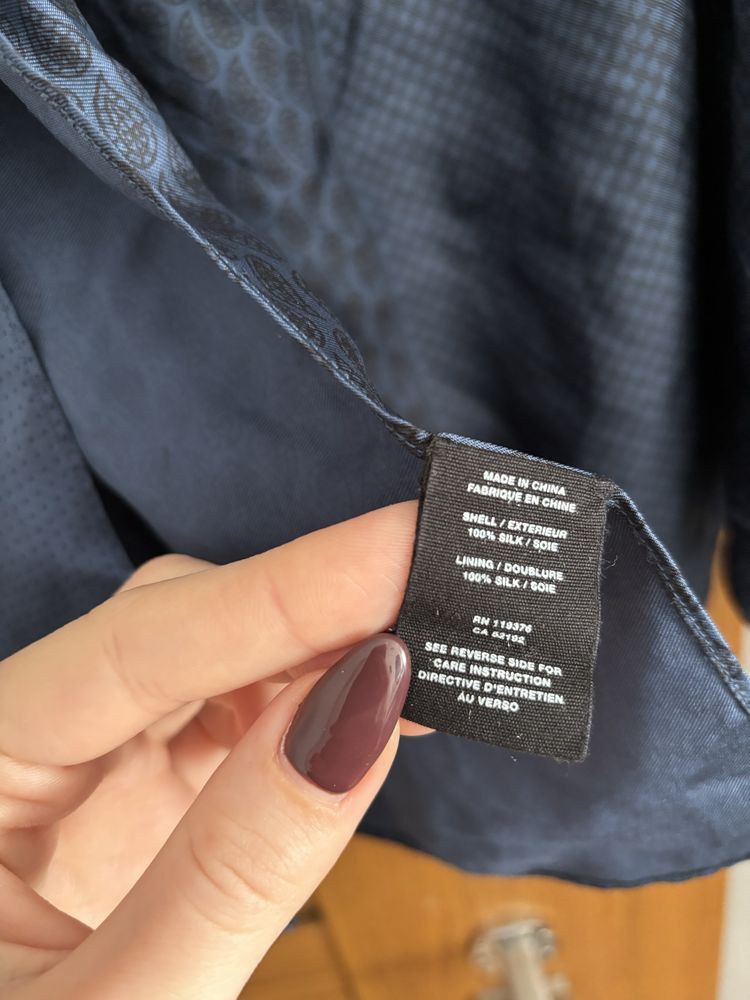 jedwabny top helmut lang