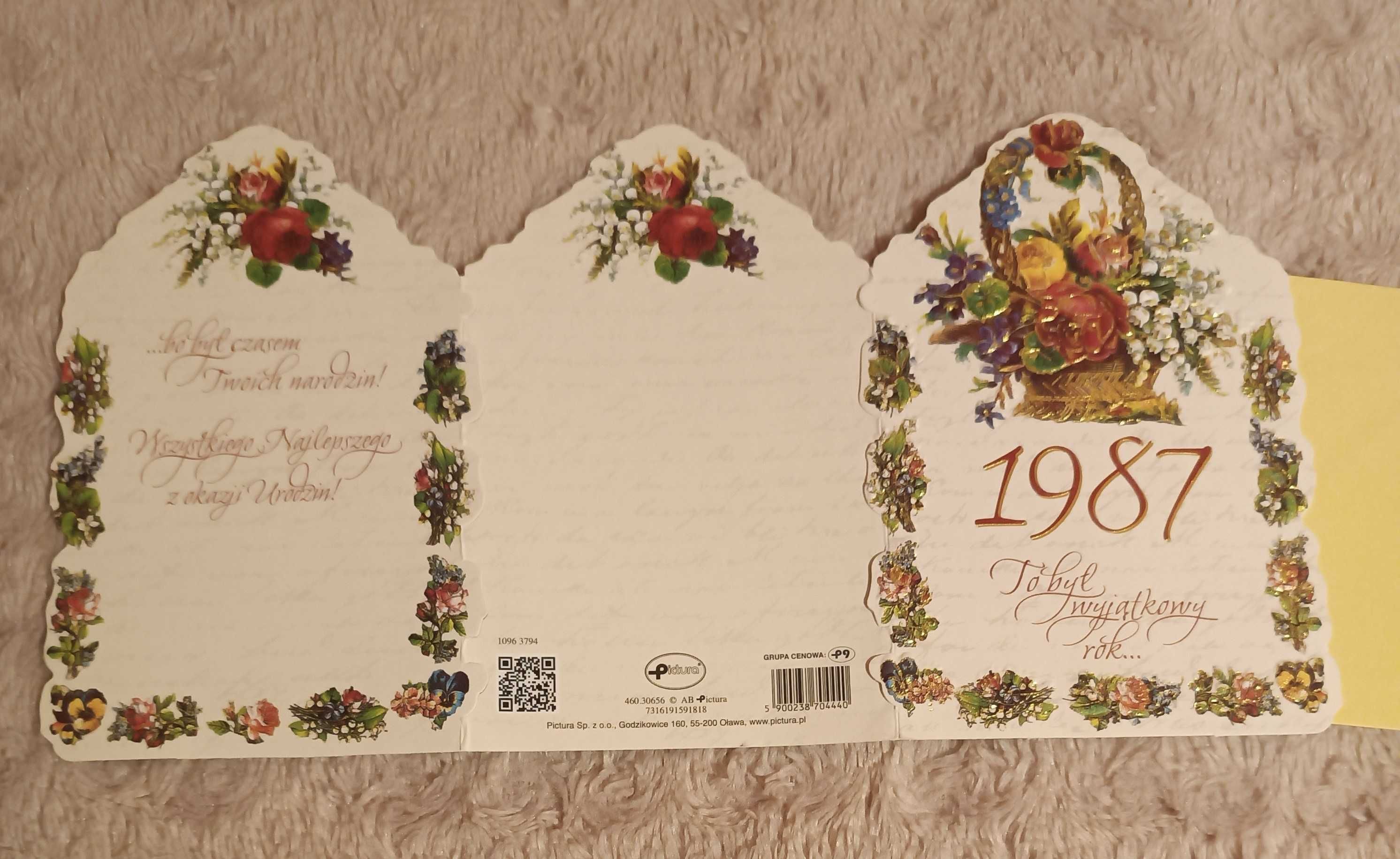 Nowa pocztówka - karnet dla urodzonych w 1987 roku