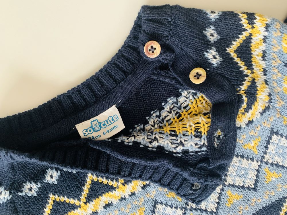 Sweter r. 74 zima SUPER święta NOWY