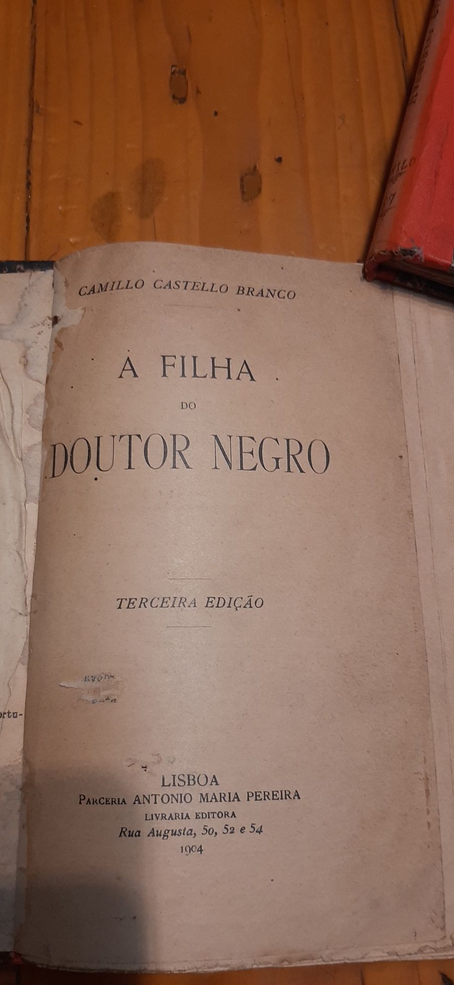 Obra de Camilo  Ano 1904 Terceira  Edição