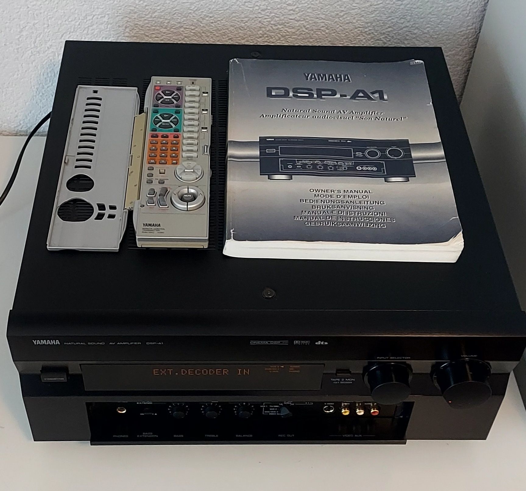 Wzmacniacz,Amplituner Yamaha DSP-A1 z pilotem i instrukcją!