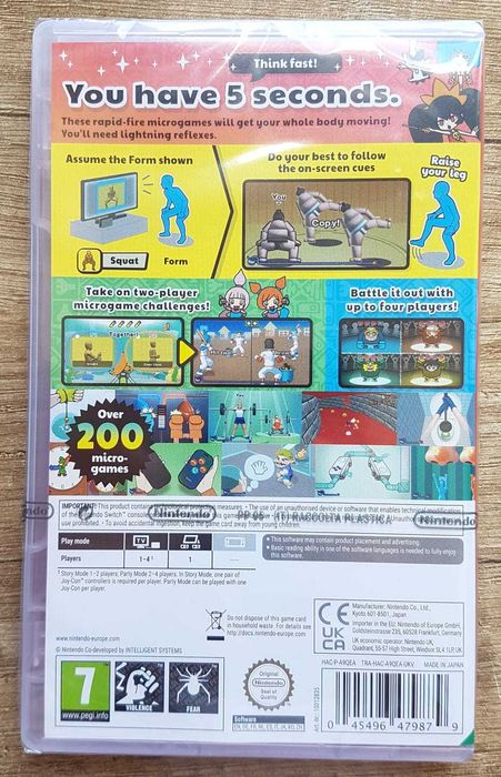 WarioWare Move It Nintendo Switch jak Mario kartridż prezent NOWA