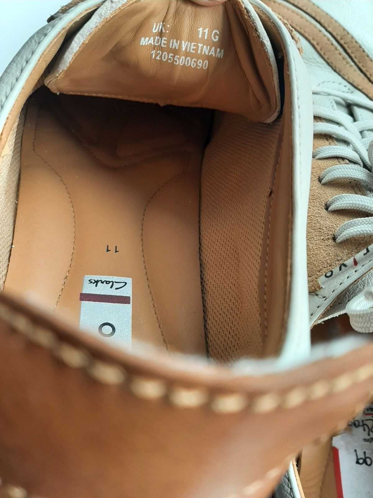 Кросівки, мокасини чоловічі, 100% натуральна шкіра, НОВІ CLARKS.