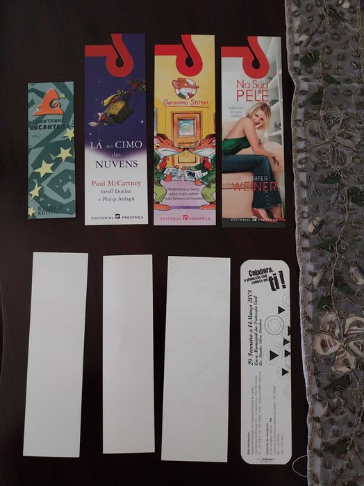 Conjunto 8 marcadores de livros