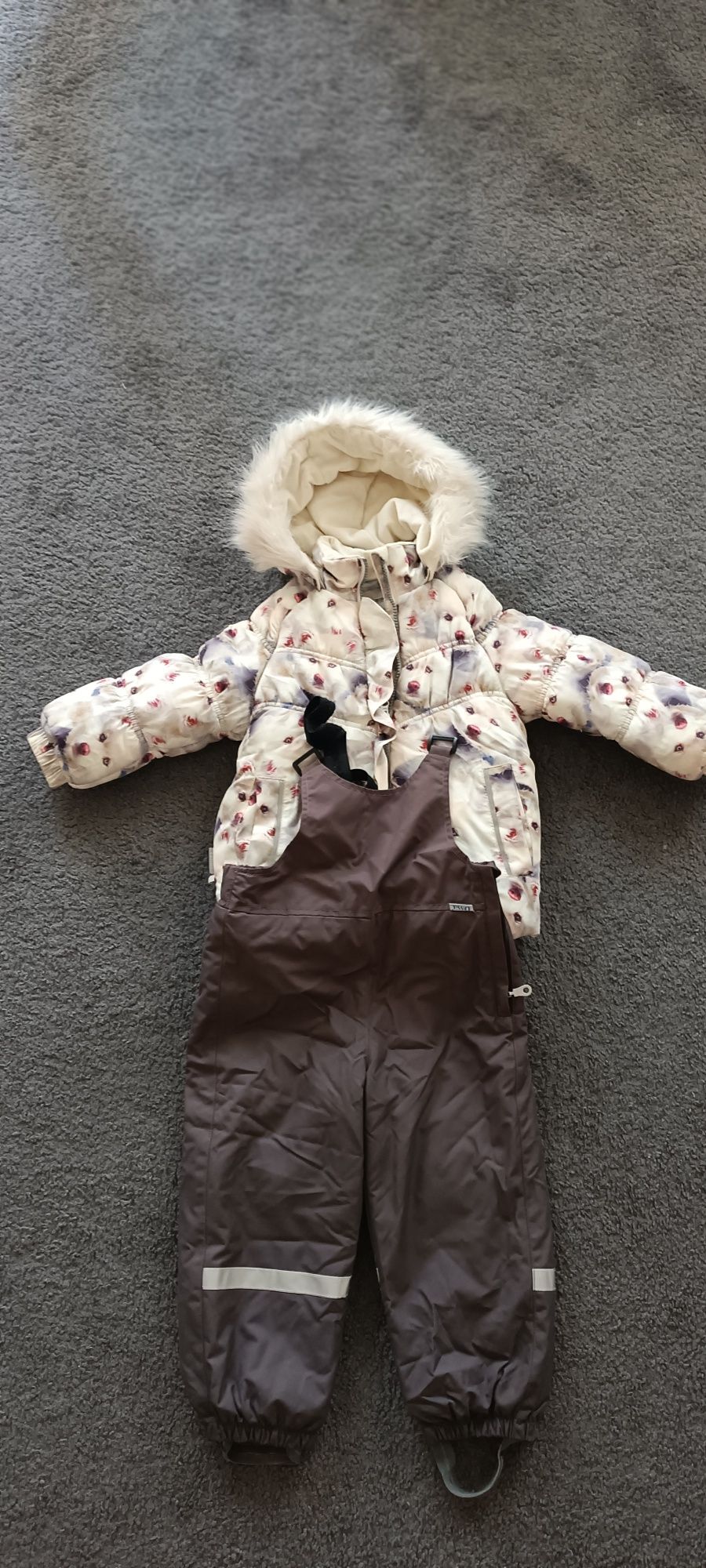 Детский зимний комплект, комбинезон+куртка
