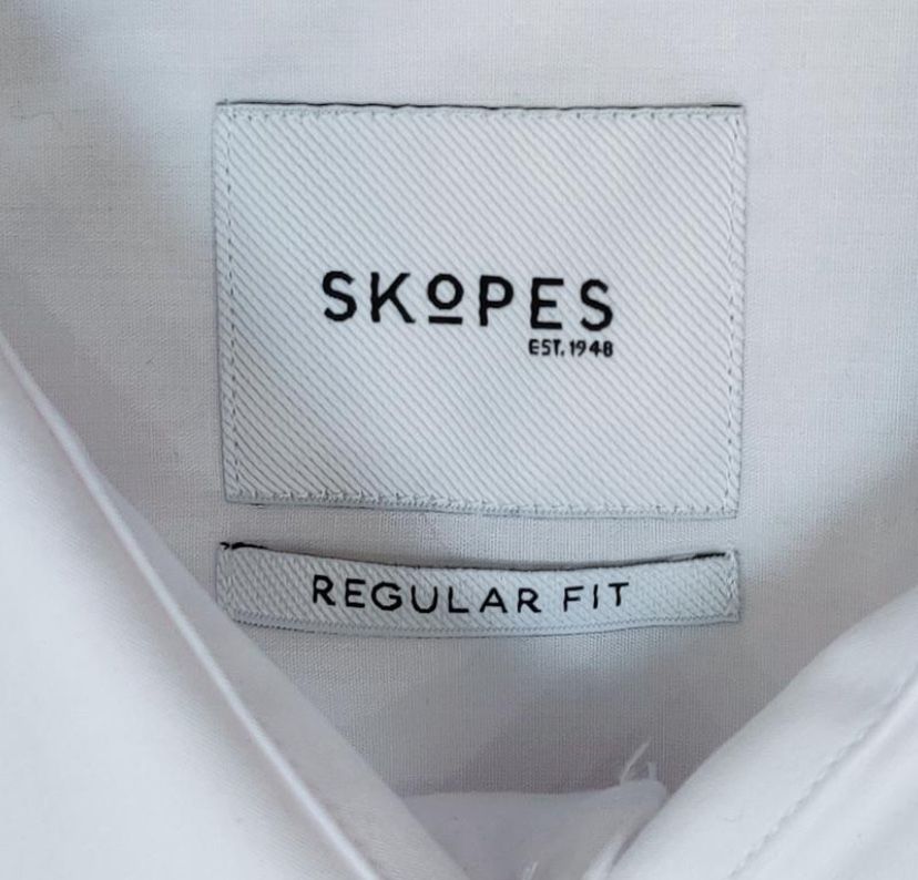 Сорочка біла чоловіча р XL від Skopes, рубашка белая мужская р 50