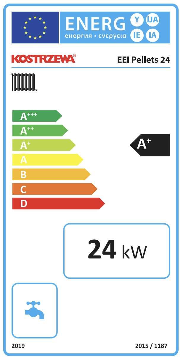 KOSTRZEWA EEI Pellets 24 kW piec na pellet do dotacji + DOSTAWA GRATIS