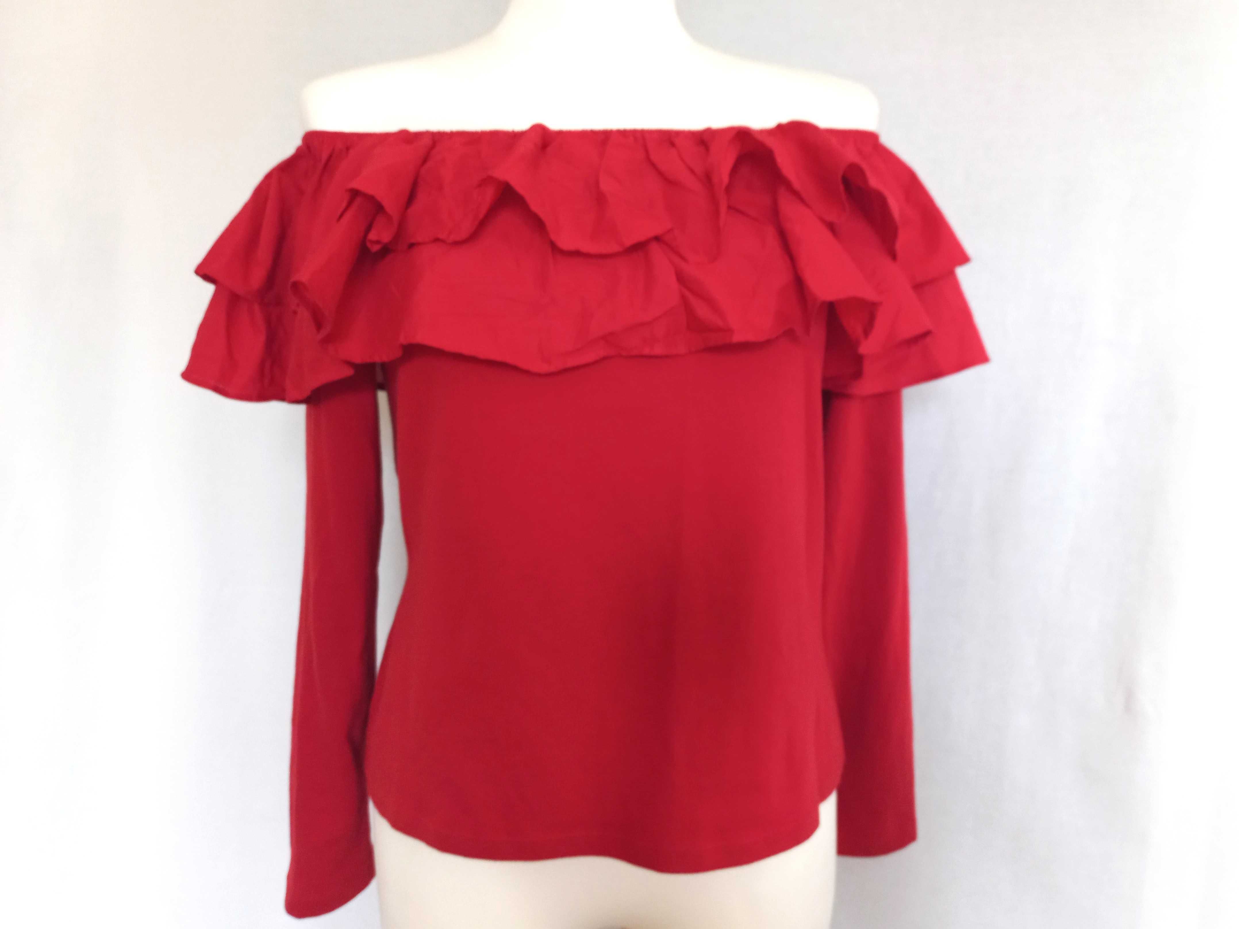 Bluzka czerwona Hiszpanka r. 40 H&M NOWA