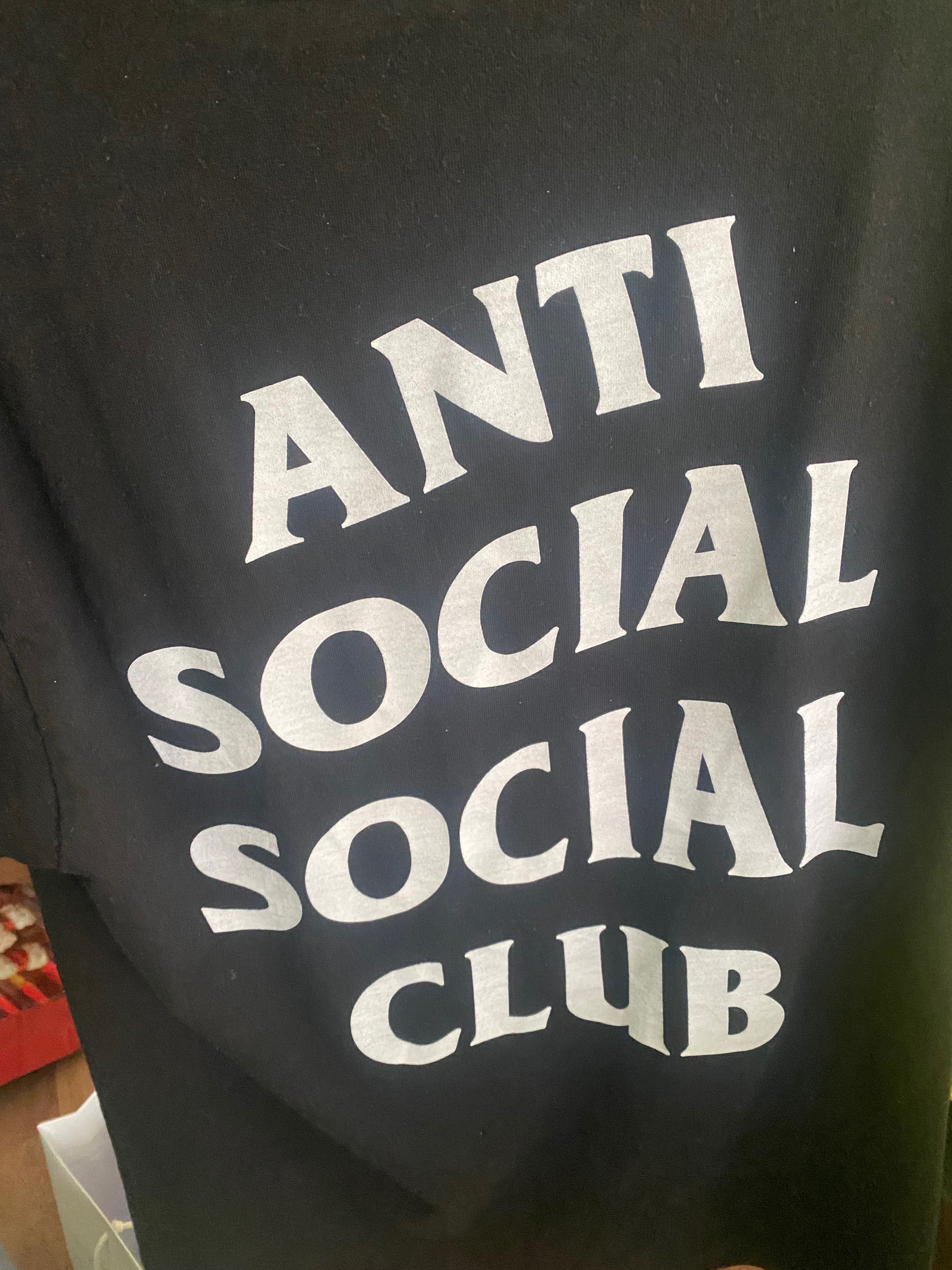 T-shirt Anti Social Social Club preta