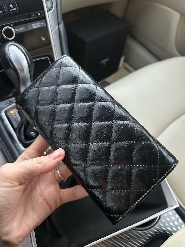 Женский кожаный кошелек chanel шанель