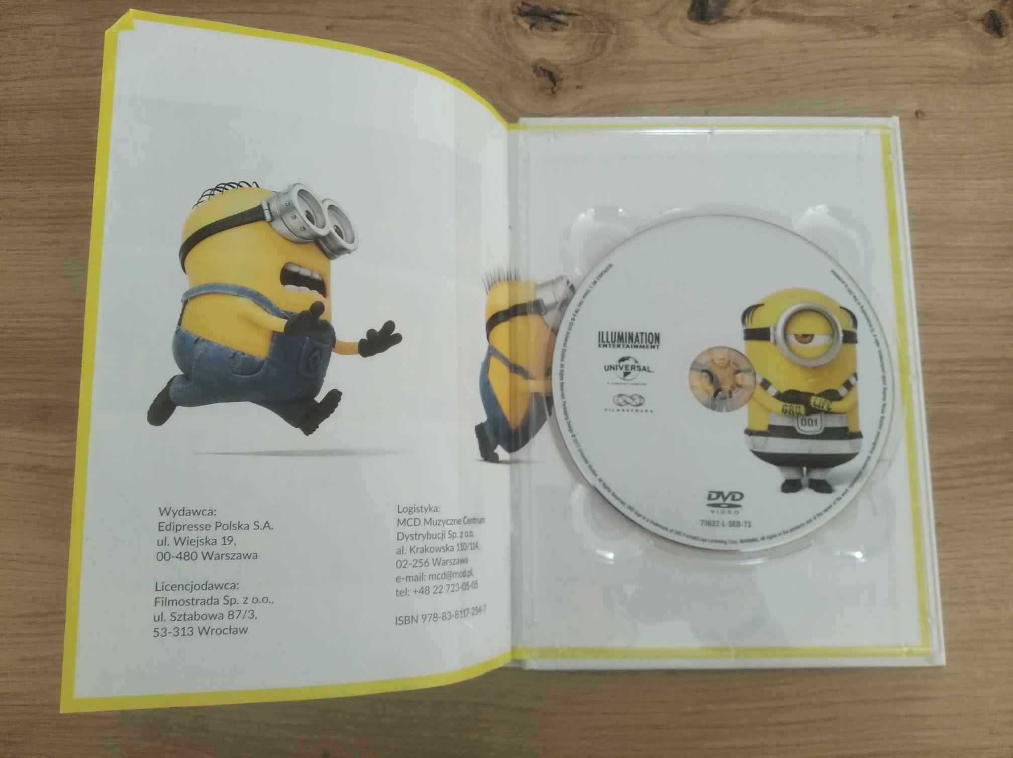 Gru, Dru i Minionki książka z filmem DVD