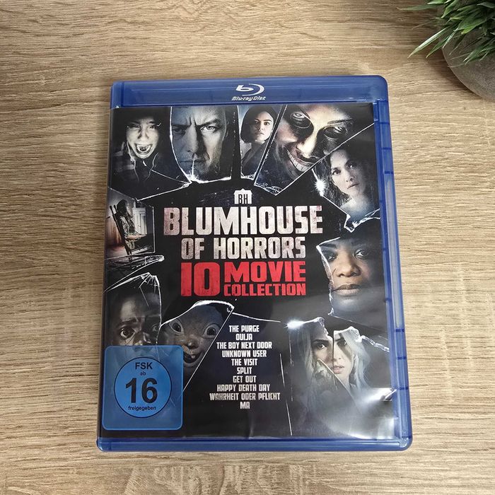 Kolekcja 10 horrorów na płytach bluray, stan idealny