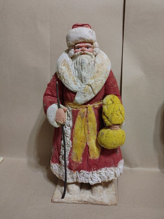 Дед мороз СССР ёлочное украшение с клеймами СССР