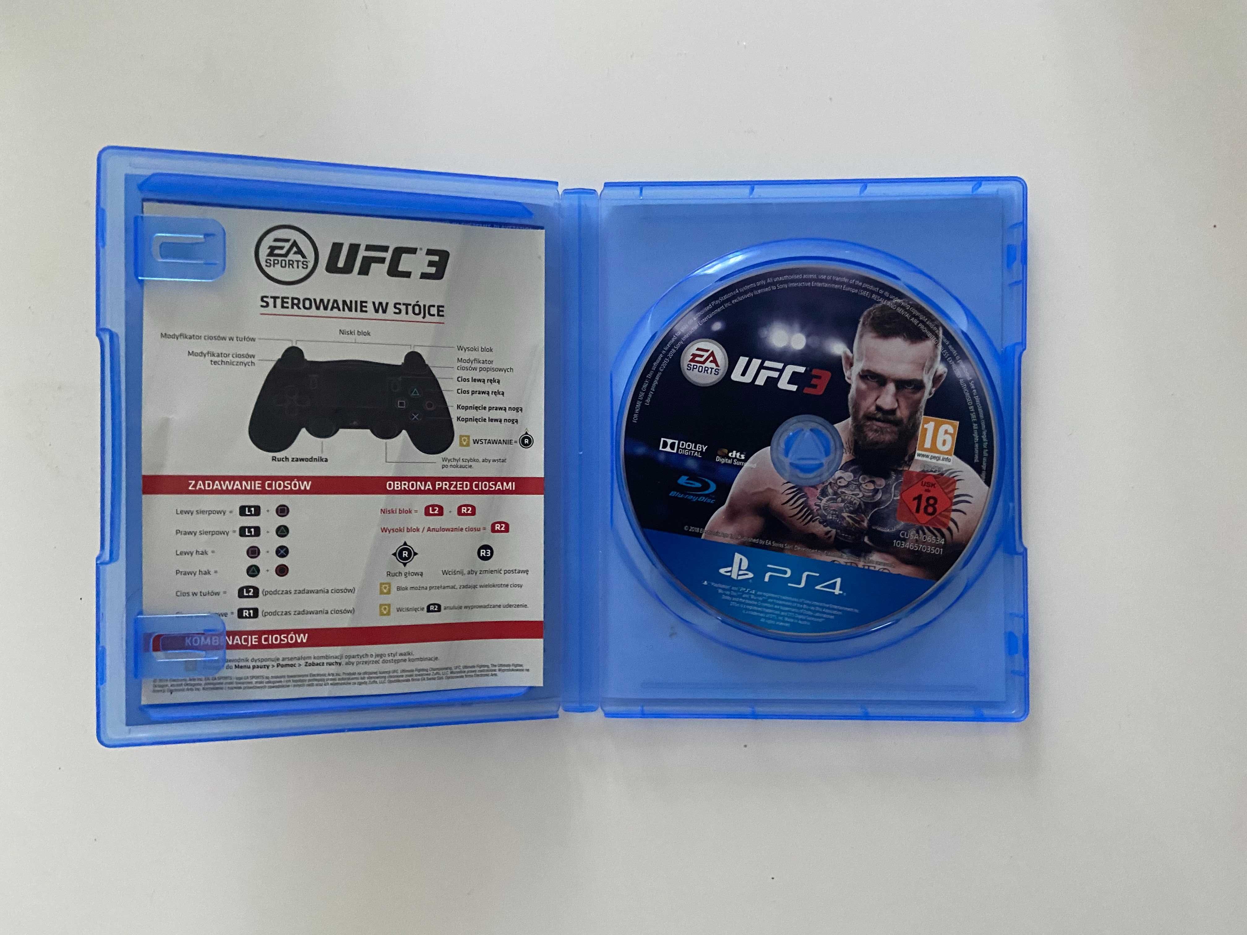 UFC 3 III PS4 EA Sports Playstation 4 Gra Sporty Walki