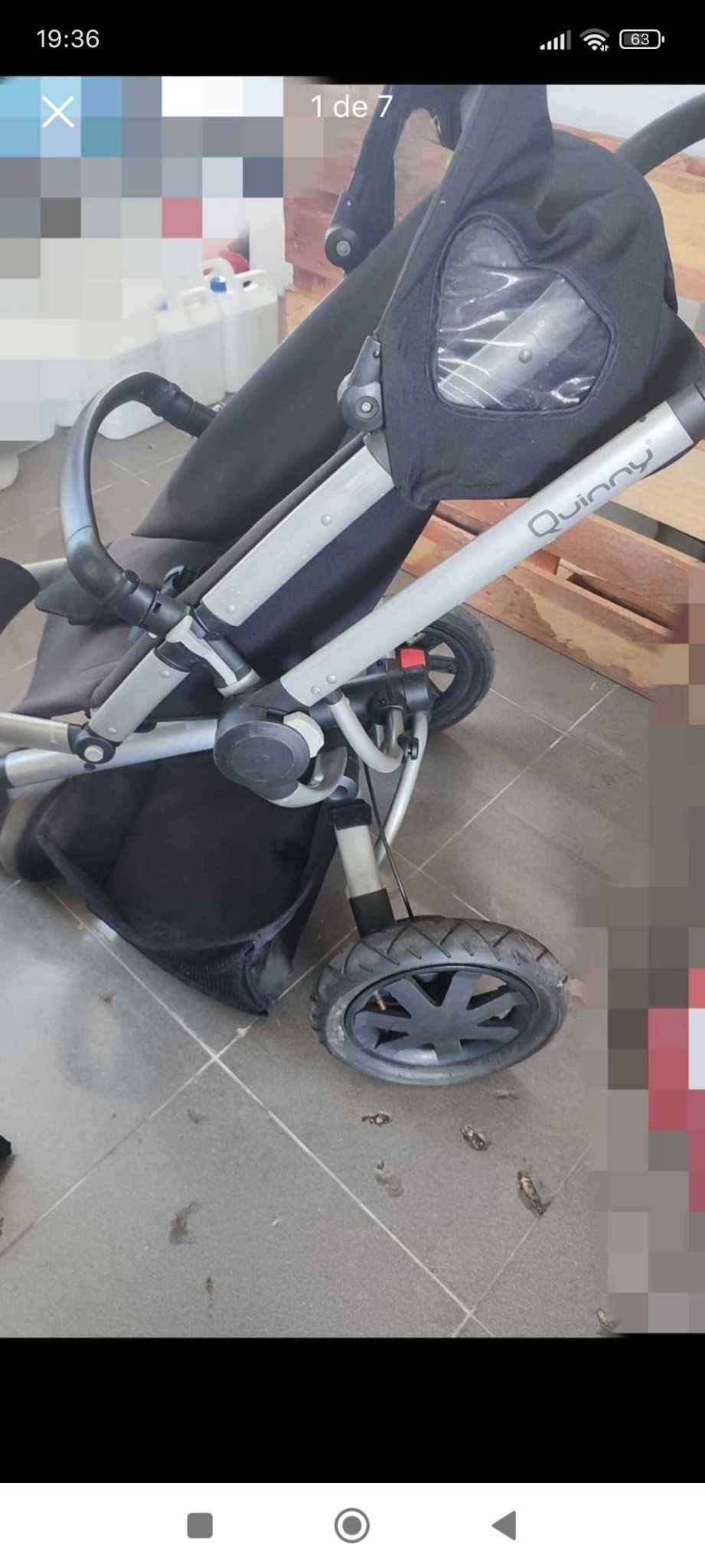 Trio Quinny c/ isofix incluído e oferta de mais uma babycoque.