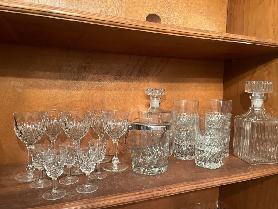 Conjunto 21 peças copos de cristal