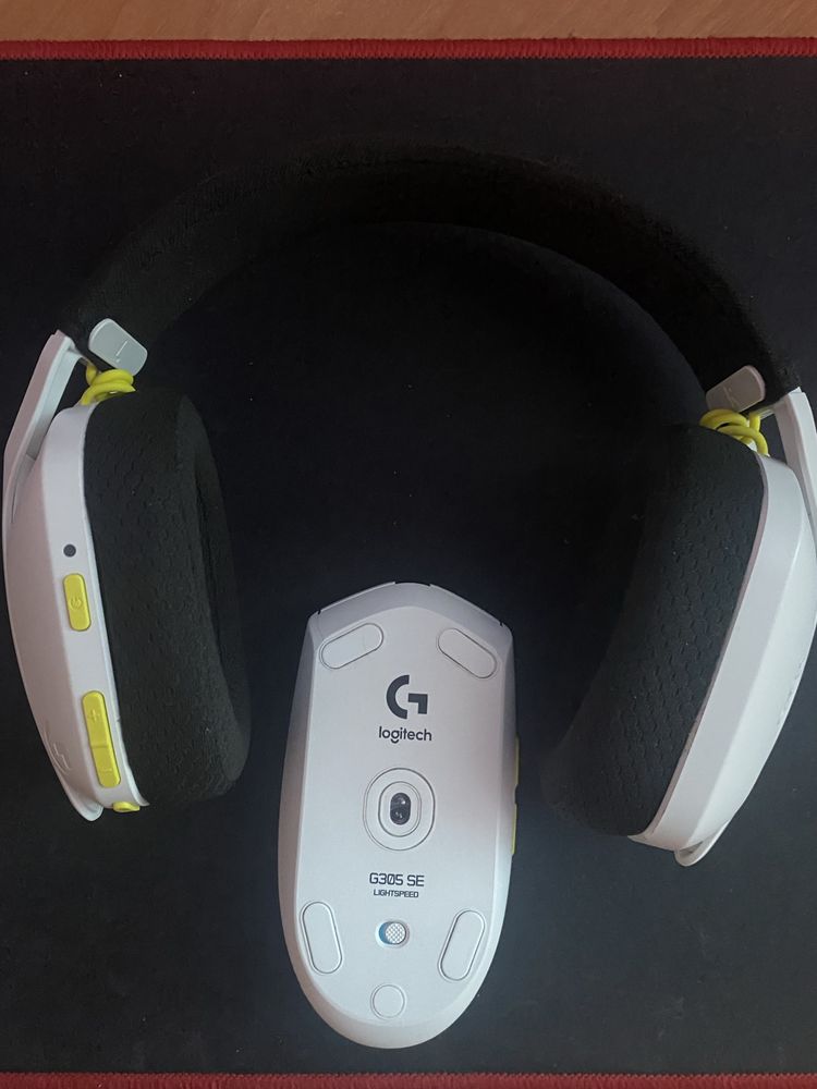 Комплект навушники + миша Logitech G435SE + G305SE бездротові