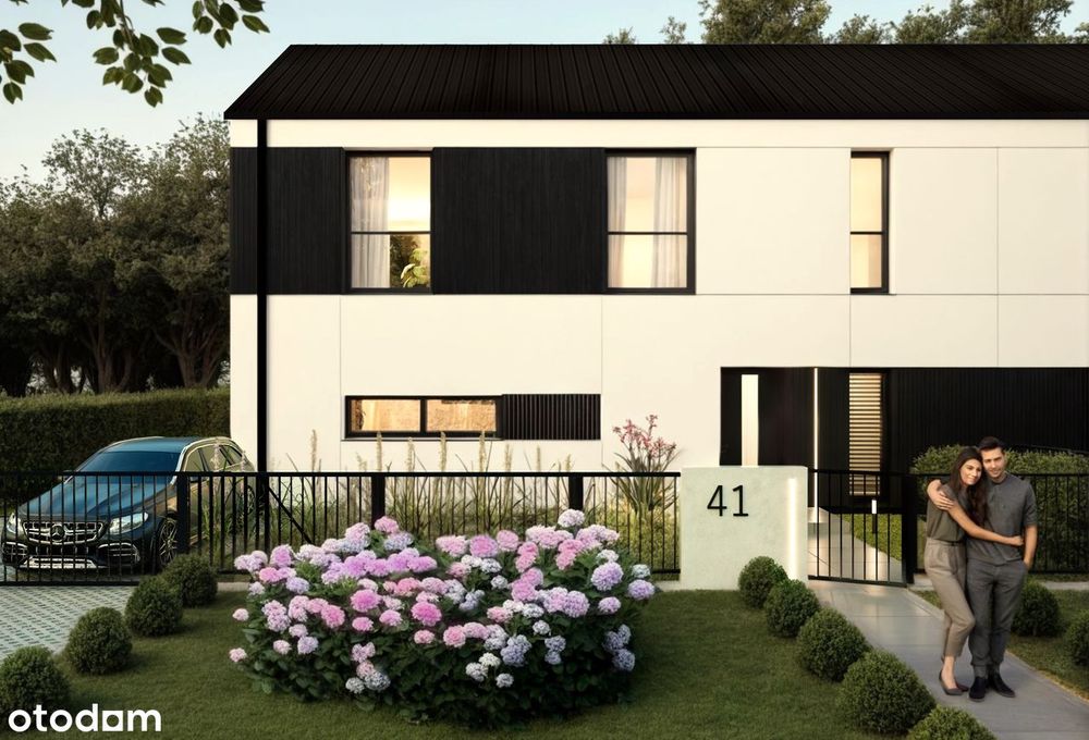 Nowoczesne domy w Zgierzu przy ul. Dolnej. Pompa ciepła, rekuperacja..