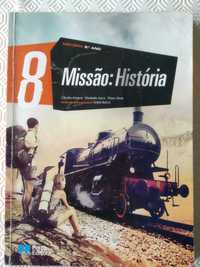 História 8º ano Missão: História Manual forrado