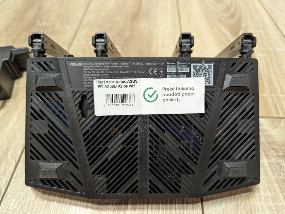 Цими вихідними Маршрутизатор Asus RT-AX58U V2 AX3000 WiFi6 AiMesh