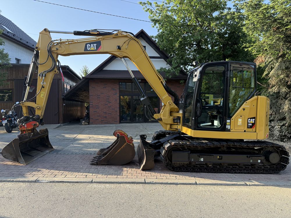 Minikoparka Caterpillar CAT 308 CR 07A z Niemiec 8ton 2700mth