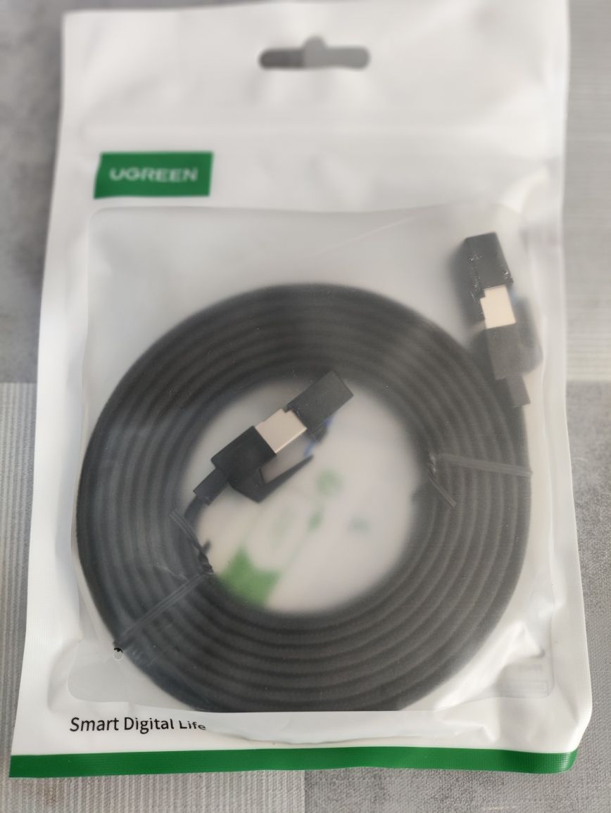 Cabo rede ethernet 5G Ugreen, Cat8, 40GB, com 2 metros